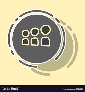Myspace social network sticker icon vector image