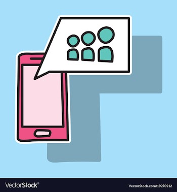 Myspace social network sticker icon vector image