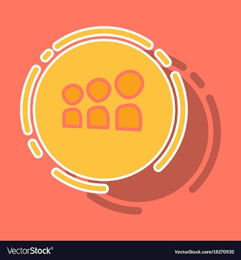 Myspace social network sticker icon vector image