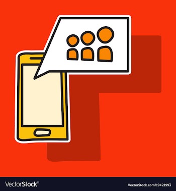 Myspace social network sticker icon vector image