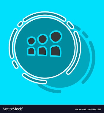 Myspace social network sticker icon vector image