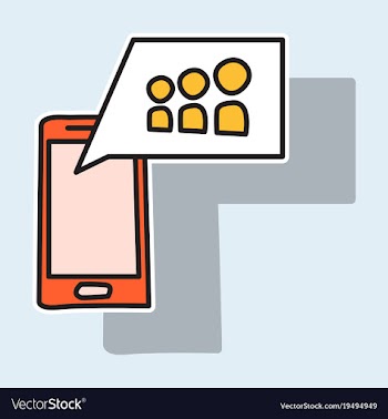 Myspace social network sticker icon vector image