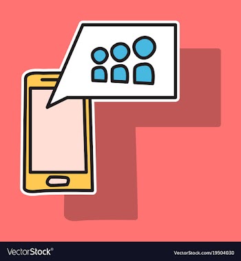 Myspace social network sticker icon vector image