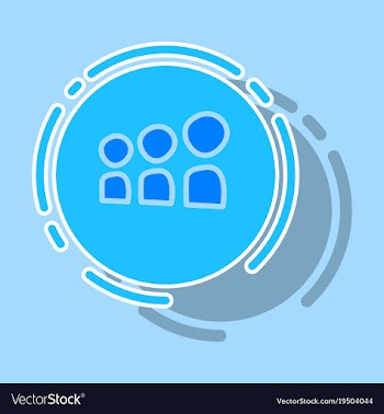 Myspace social network sticker icon vector image