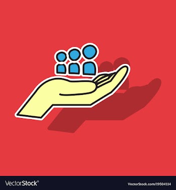 Myspace social network sticker icon vector image