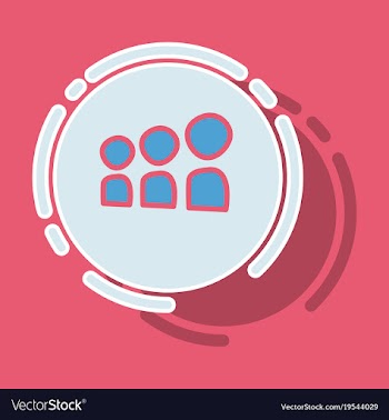 Myspace social network sticker icon vector image