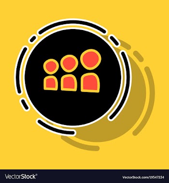 Myspace social network sticker icon vector image