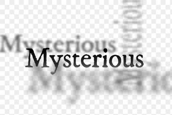 Mysterious PNG with drop shadow | Free stock illustration | High Resolution graphic