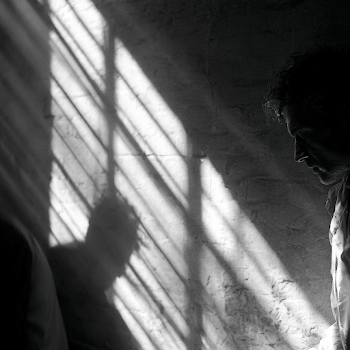 Mysterious Shadow Play in Monochrome