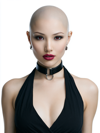 Mystical Asian Female Vampire Portrait