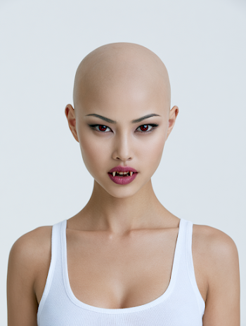 Mystical Bald Vampire Portrait