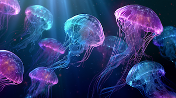 Mystical Deep Sea Jellyfish
