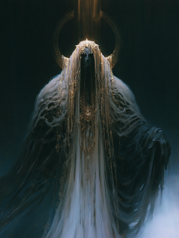 Mystical Entity with Ethereal Veil
