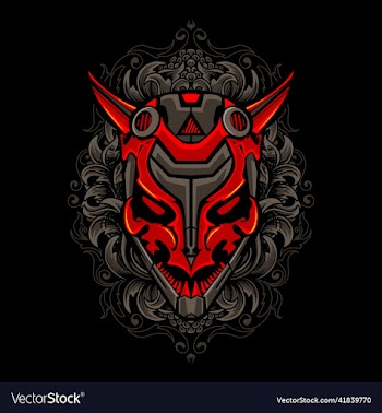 mystical fantasy oni head