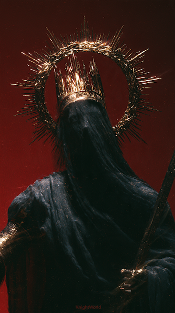 Mystical Knight with Golden Crown