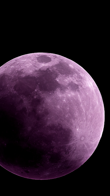 Mystical Purple Full Moon