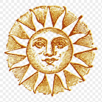 Mystical sun png sticker vintage | Free PNG - rawpixel