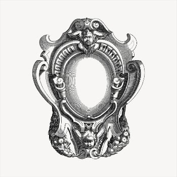 Mythical frame  clipart, vintage | Free Vector - rawpixel