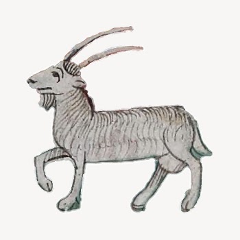 Mythical goat clipart, vintage hand | Free Vector - rawpixel