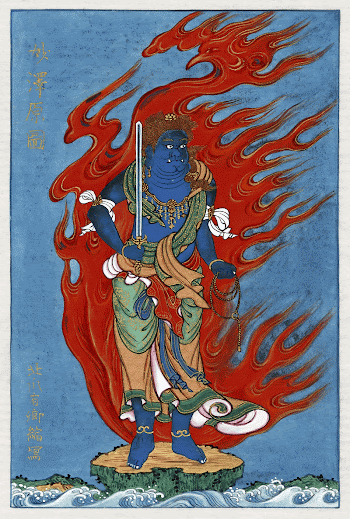 Mythological blue Buddhist or Hindu | Free Photo Illustration - rawpixel