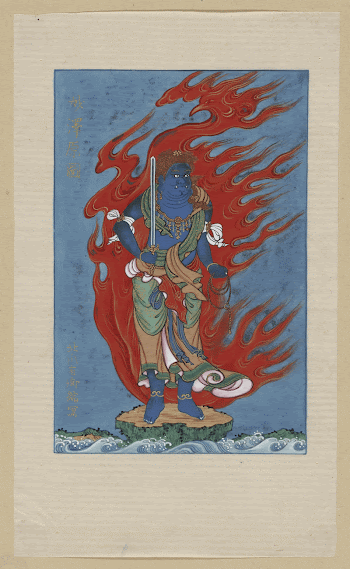 [Mythological blue Buddhist or Hindu | Free Photo - rawpixel