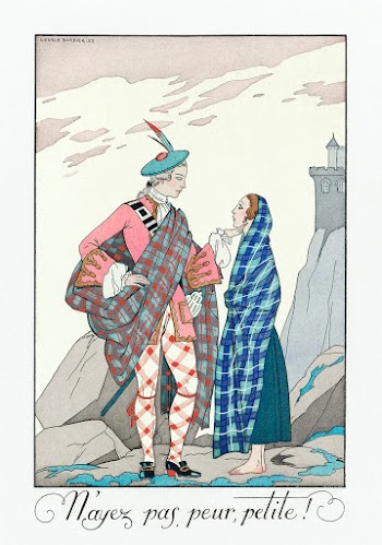 N'ayez pas peur, petite! (1923) fashion illustration in high resolution by George Barbier. Original from The Rijksmuseum. Digitally enhanced by rawpixel.
