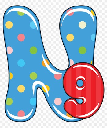 N Is For Nine, Baby Alphabet - Single Alphabet Letters Designs W With Baby