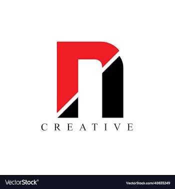 n letter logo design letter logo design template