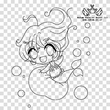 Naham Coloring Book, mermaid anime illustration transparent background PNG clipart