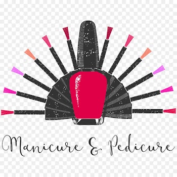 Nail art Logo Nail salon - Vector beautiful nail polish 