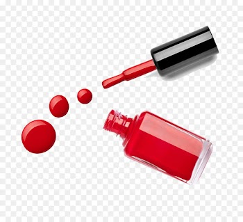 Nail polish Cosmetics Manicure Nail salon - Red nail polish and oil brush 