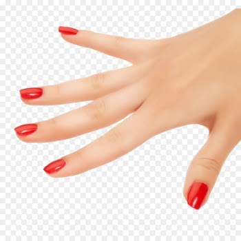 Nail polish Manicure Cosmetics Gel nails - Red nails Hand Free button element 