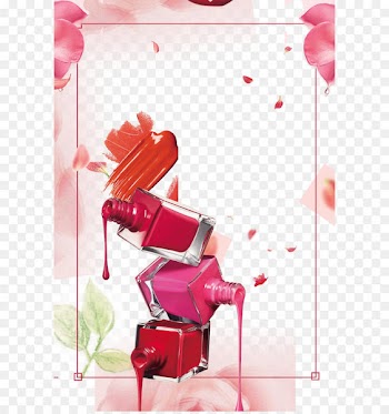 Nail polish Nail art Gel nails Clip art - Fashion flower Manicure shading beauty 