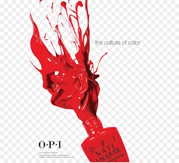 Nail polish OPI Products Poster Manicure - Nail polish red ink 