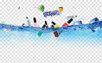Nail polish Taobao Make-up, Colorful summer makeup transparent background PNG clipart