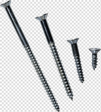 Nail Screw Fastener Drywall Framing, Screws transparent background PNG clipart