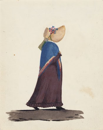 Nainen, saali ja hattu, 1820 | Free Photo - rawpixel