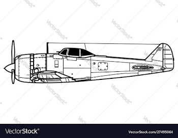Nakajima ki-44 shoki tojo vector image