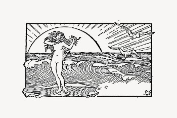 Naked woman clipart, vintage illustration | Free Vector Illustration - rawpixel