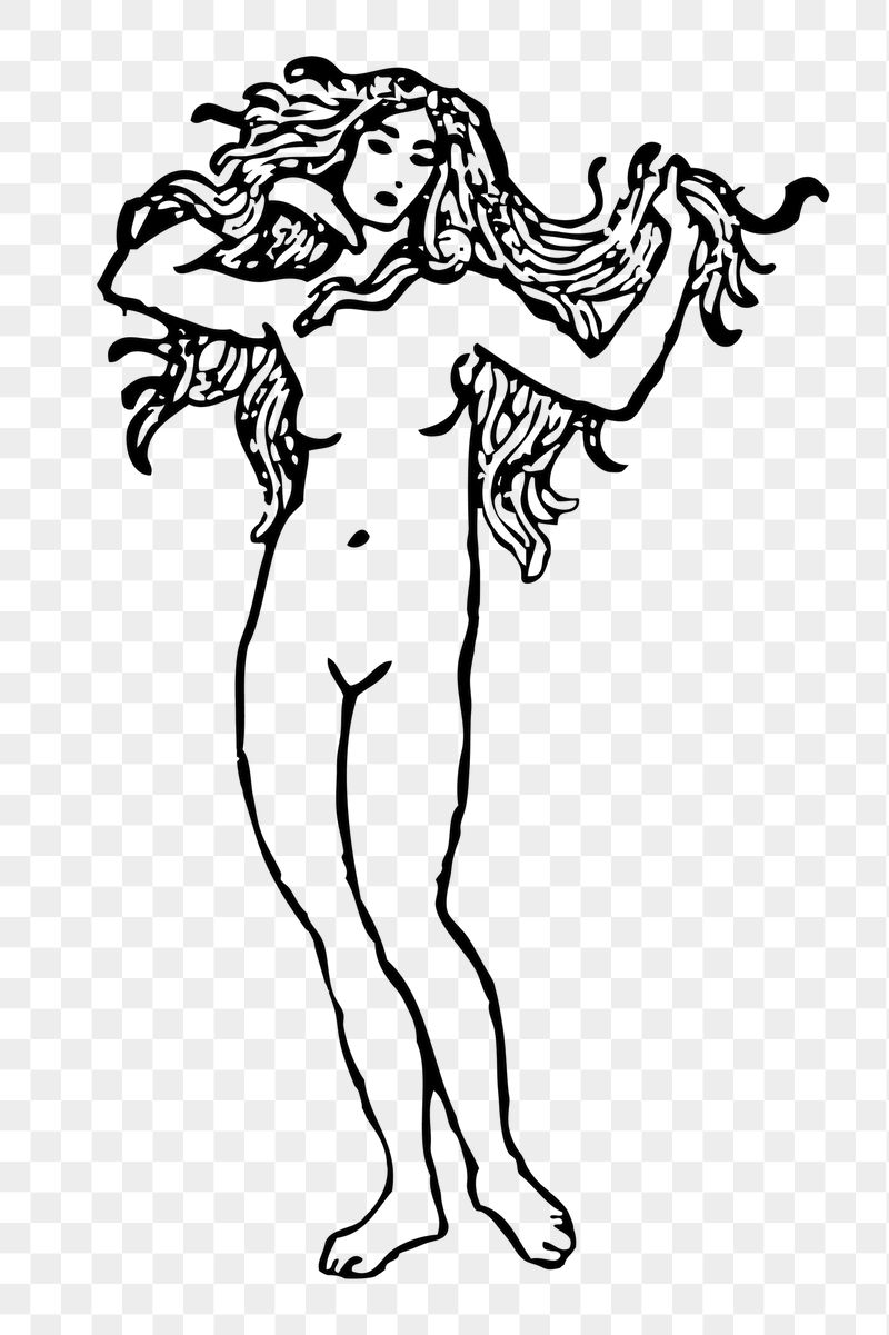 Naked woman png sticker illustration, | Free PNG - rawpixel