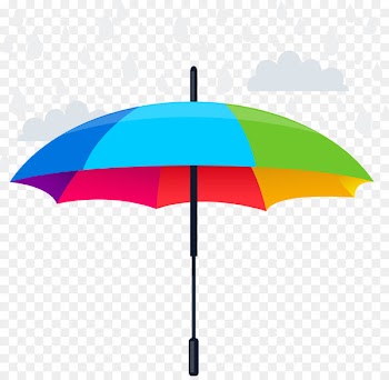 Name Meaning - Rainbow color umbrella design vector material vector 