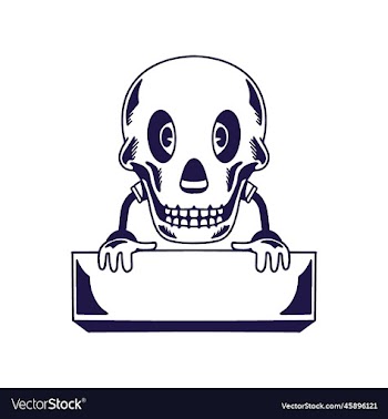 name plate skull shape