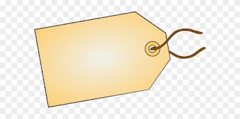 Name Tag Clipart - Blank Luggage Label Template