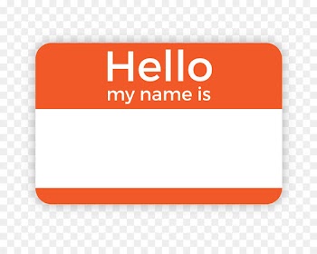 Name tag Label Paper Template Badge - Hello My Name Is 