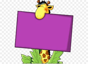 Name tag Template Pin Label Clip art - Promotional cartoon giraffe pattern 