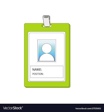 Name tag vector image