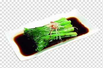 Namul Vegetable Chinese broccoli Kale, Features boiled kale transparent background PNG clipart