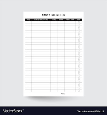nanny income log