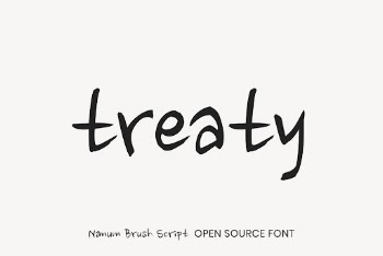 Nanum Brush Script open source | Free Font Add-on - rawpixel