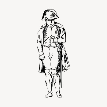 Napoleon Bonaparte clipart, vintage hand | Free Vector - rawpixel